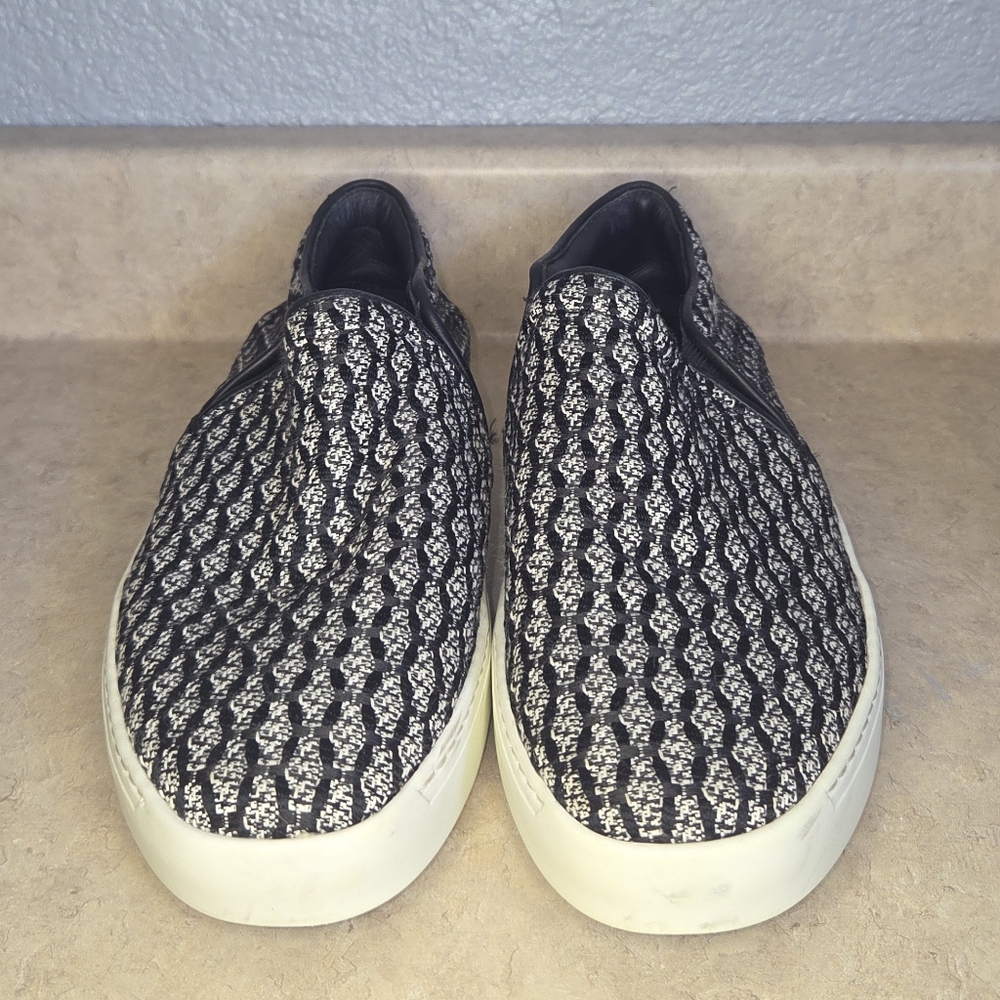 Rag & Bone Black and White Patterned Women's Slip-On Sneakers Sz 10 EUC